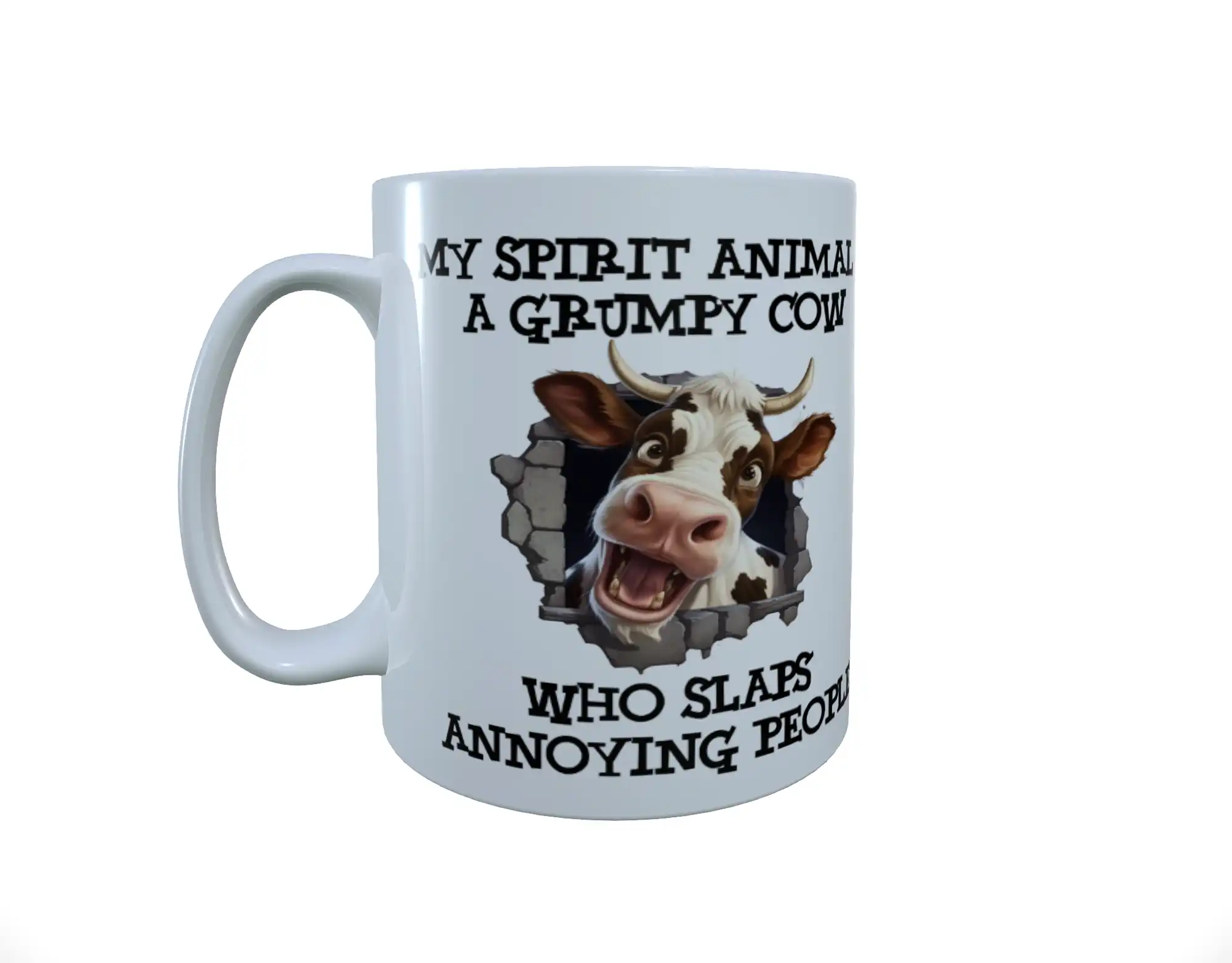 Cow - My Spirit Animal Is ... Ceramic Mug, Cow Mug, Cow Latte